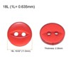 Unique Bargains Round Resin 2-Hole Fish Eye Craft Replacement Sewing Button 10 Pcs - 2 of 4