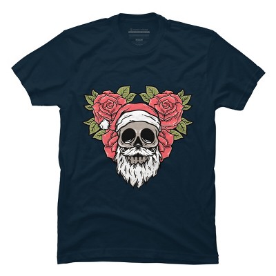 Men's Design By Humans Christmas with flowers Illustration By rukurustudio T-Shirt