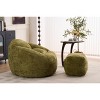 Lyngins Chenille Bean Bag Chairs for Kids and Adults,Comfy Lazy Chairs with Plush Foam and Footrest for Living Room - 4 of 4