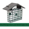 JCS Wildlife XL Suet Cage with Recycled Poly Lumber Roof - 3 of 4