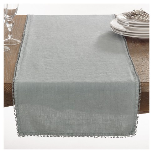 Pompom Design Table Runner 16 X72 Saro Lifestyle Target