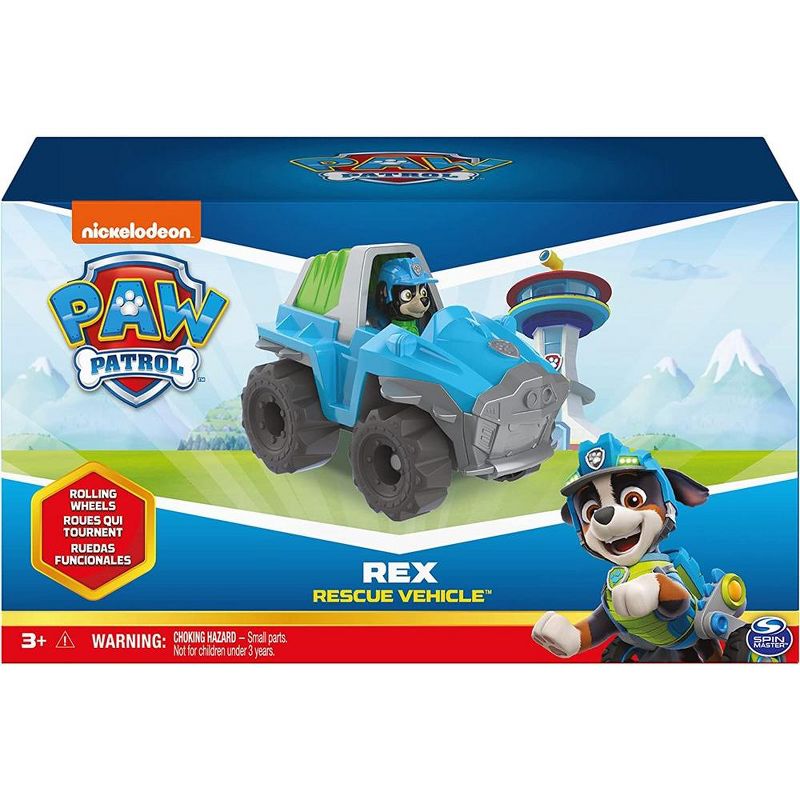 Paw Patrol, Rex’s Dinosaur Rescue Vehicle with Collectible Action Figure, Kids Toys for Ages 3 and Up, 1 of 4