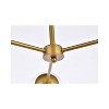 Elegant Lighting Briggs 32 inch pendant in brass with clear shade - 4 of 4