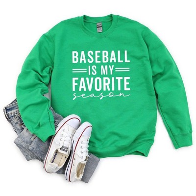 Simply Sage Market Women's Graphic Sweatshirt Baseball Is My Favorite Season