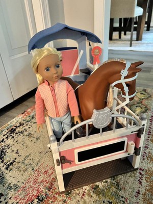 Glitter Girls – Floe, Celestial & All Asparkle Acres Poseable 14-inch Doll,  Horse, and Stable Accessory - Equestrian Playset – Toys for Kids Ages 3+