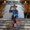 Western Skeleton Gunslinger Statue Figurine, 10" Gothic Cowboy Wild West Home Decor| OrnamentallyYou - 4 of 4