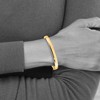 Black Bow Jewelry 5.9mm 10k Yellow Gold Polished Hollow Hinged Bangle Bracelet - 3 of 4