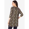 Roaman's Women's Plus Size Boatneck Ultimate Tunic With Side Slits - 3 of 4