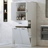 Storage Cabinet With Drawer,2 Laundry Baskets And Shelves,Indoor Furniture,Bathroom Storage Cabinet With Multi-Functional Storage Space-Maison Boucle - 2 of 4
