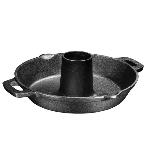 Bruntmor Pre-seasoned Cast Iron Chicken Roaster Turkey Roasting Pan Use In  Oven, Black : Target