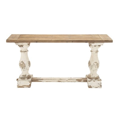 Vintage Wood Console Table White - Olivia & May : Target