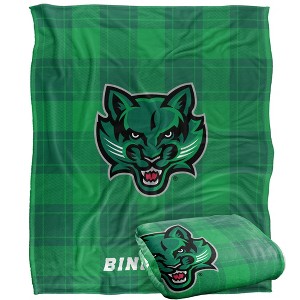Binghamton University Campus Plaid Spirit Silky Touch Super Soft Throw Blanket 50x60 - 1 of 4