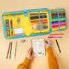 GirlZone 43-Piece Rainbow Stationery Set for Girls, Jumbo Rainbow Arts & Crafts Filled Stationery Pencil Case for Girls - 4 of 4