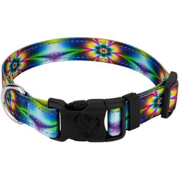 Country Brook Petz Deluxe Tie Dye Flowers Reflective Dog Collar