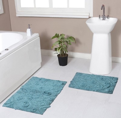 Modesto Collection Cotton Tufted Set of 2 Bath Rug Set - Home Weavers