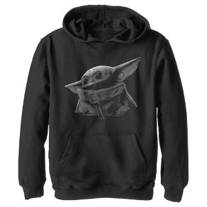 Boy's Star Wars The Mandalorian The Child Shadow Pull Over Hoodie - 1 of 3