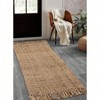 Hand Woven Jute Rug 24x36 Inches Reversible Rustic Accent Rug for Kitchen Living Room Bedroom Entryway Decorative - 4 of 4