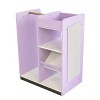 Humble Crew Kids' Dress Up Storage with Mirror Purple: MDF Frame, 4 Shelves, 31" Height, 25" Width, 16" Depth - 4 of 4