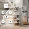 Tree City - Wide 7-Tier 45'' Double Row Wooden Shoe Rack for Entryway & Closet ¨C Holds 14¨C20 Pairs - 4 of 4