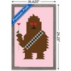 Trends International Star Wars: Saga - Chewbacca Hearts Framed Wall Poster Prints - image 3 of 4