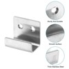 Unique Bargains Stainless Steel Mirrors Picture Frame Display Wall Mounting Support Brackets 6 Pcs - 3 of 4