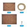 Unique Bargains Vintage Texture Paper DIY Design Wedding Card Envelopes 10 Set - 3 of 4