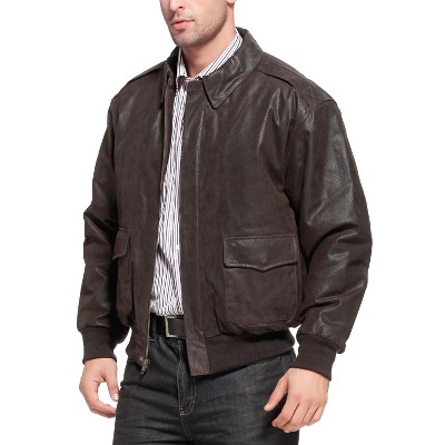 Landing Leathers Men's A-2 Distressed Leather Flight Bomber Jacket X-Large — фото 3