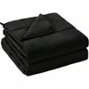 20lbs Cooling Weighted Blanket, 88x104, Black, Breathable, Machine Washable, Queen Size - 2 of 4