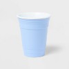 4pk 16 fl oz Reusable Tumblers Blue Tone - Sun Squad™ - 4 of 4