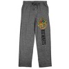 Harry Potter Men's Sleep Set With Navy Blue Short-Sleeve Tee and Charcoal Heather Drawstring Sleep Pants - 3 of 4