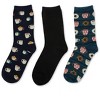 Memoi Donut Heaven Bamboo Blend Crew 3 Pair Pack - 3 of 4