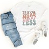 Simply Sage Market Travel More Worry Less Short Sleeve Tee - 2XL - White - 3 of 4