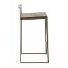 Fuji Industrial Stackable Counter Stool in Antique with an Espresso Wood-Pressed Grain Bamboo Seat by LumiSource - Set of 2 - 2 of 4