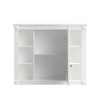 Bathroom Medicine Cabinet with Mirror Door, Wall Mounted Bathroom Storage Cabinet, Bathroom Wall Cabinet with 6 Open Shelves for Bathroom - 2 of 4