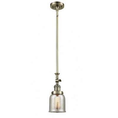 Bell - 1 Light Stem Hung Tiltable Mini Pendant In Industrial Style-14 Inches Tall and 5 Inches Wide