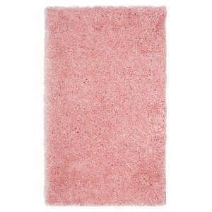 Light Pink Solid Loomed Area Rug - (4