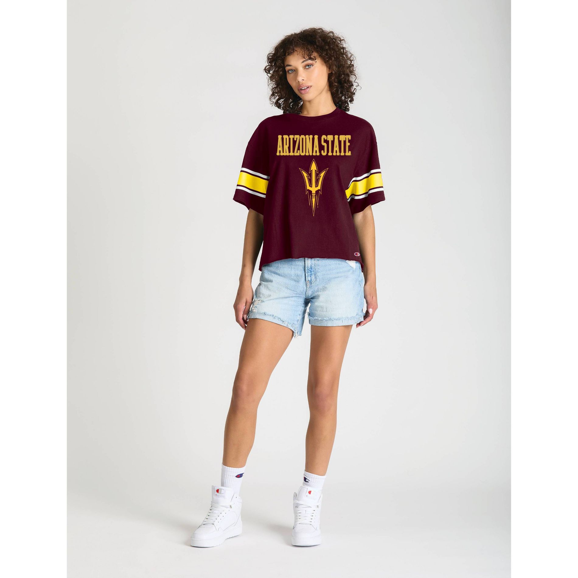 NCAA Arizona State Sun Devils Women's Champion Sequin Print T-Shirt - M