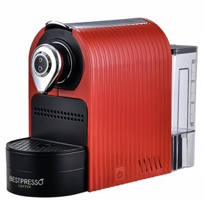 Bestpresso Premium Red Single Serve Espresso Machine for Nespresso Original Pods w/19 Bar High Pressure Pump, Programmable Buttons & Italian Design. - 1 of 1
