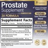 Prostate Health Supplements Complex 3X Formula - Saw Palmetto Blend Stinging Nettle Root & Pumpkin Seed Extract - 60 Capsules By Nature's Nutrition - 2 of 4