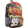 Disney Cars 95 Lightning McQueen 17" School Backpack Travel Laptop Bookbag Multicoloured - 2 of 4