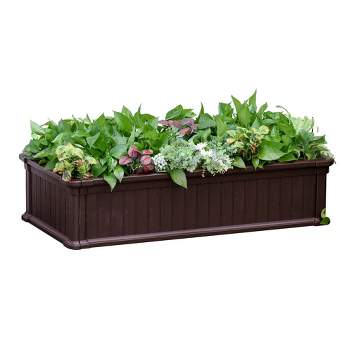 Outsunny 48'' x 24'' x 12'' Raise Garden Bed, Planter Box, Above Ground Garden for Flowers, Herb, Vegetables with Easy Assembly