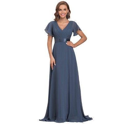 Dark Navy Plus Size Evening Dress : Target