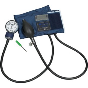 CALIBER ADJUSTABLE ANEROID SPHYG W/NYLON CUFF BLUE LG ADT - 1 of 1