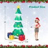 SEVOBAL Inflatable Holiday Decorations 6FT Inflatable Christmas Tree Christmas Decorations Outdoor Christmas Inflatables, Green, 18"*15"*72" - 3 of 4