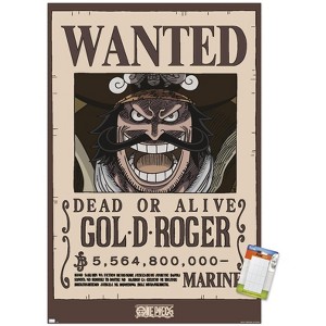 Trends International One Piece - Gol D Roger Wanted Poster Unframed Wall Poster Prints - 1 of 4