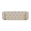NicBex 57.5" Storage Bench Velvet Fabric Accent Tufted Roll Arm Storage Bench for Bedroom and Entryway - 3 of 4
