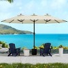 SEVOBAL Patio Umbrellas Outdoor Market Extra Large, Crank Handle for Deck, Lawn, Backyard, Sun Shade - 2 of 4