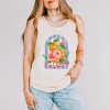S.W.Smiley Fruits and Stripes - Women's Garment Dyed Graphic Tank Top - 3 of 4