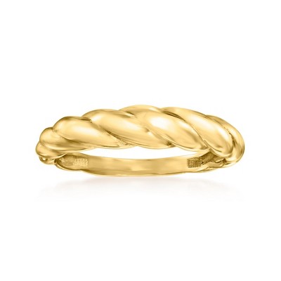 Pure Collection by Ross-Simons 14kt Yellow Gold Shrimp Ring