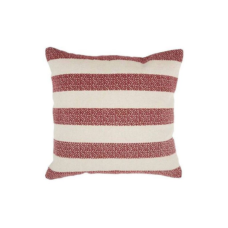 20&#34;x20&#34; Oversize Striped Print Square Throw Pillow Red - Mina Victory, 1 of 5